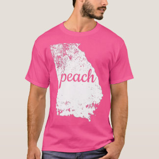 Georgia Peach Staat GA Map Liebe Pride gestört T-Shirt