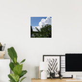 Georgia Peach Tree Fluffy White Clouds Poster (Heimbüro)