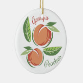 Georgia Peaches Keramik Ornament (Rechts)