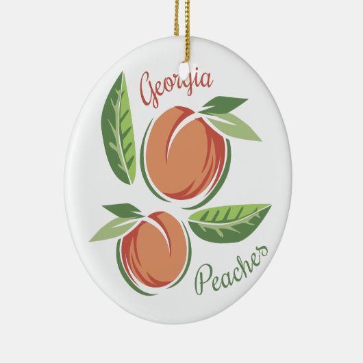 Georgia Peaches Keramik Ornament (Rechts)