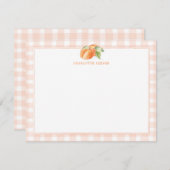 Georgia Peaches Personal Stationery Mitteilungskarte (Vorne/Hinten)