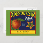 Georgia Peaches Postkarte (Vorne/Hinten)