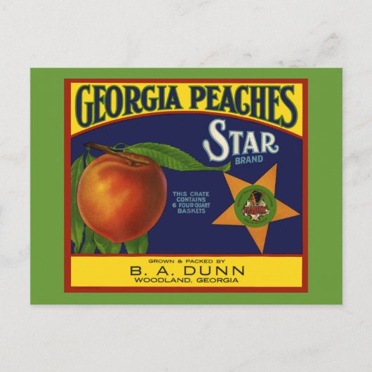 Georgia Peaches Postkarte (Vorderseite)