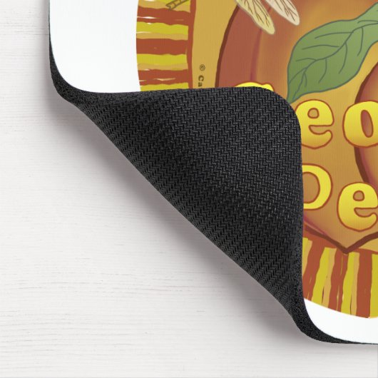 Georgia Peaches Rondo Mousepad (Ecke)