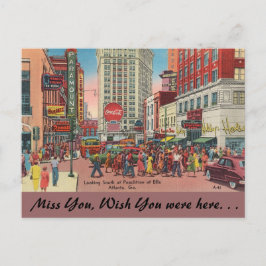 Georgia, Peachtree & Ellis Streets, Atlanta Postkarte