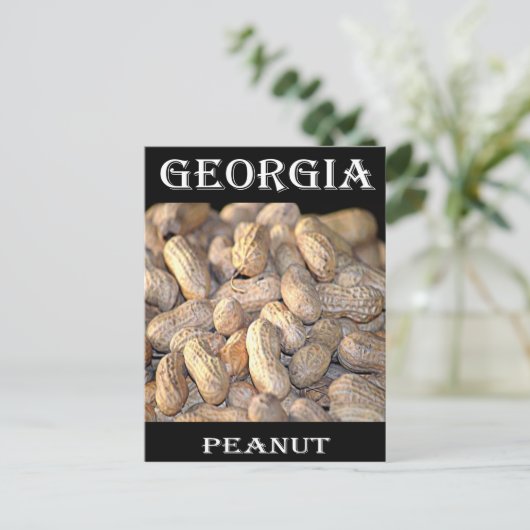 Georgia Peanut Postkarte (Stehend Vorderseite)