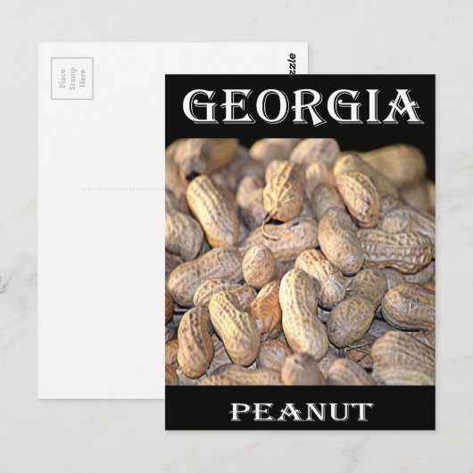 Georgia Peanut Postkarte (Vorne/Hinten)
