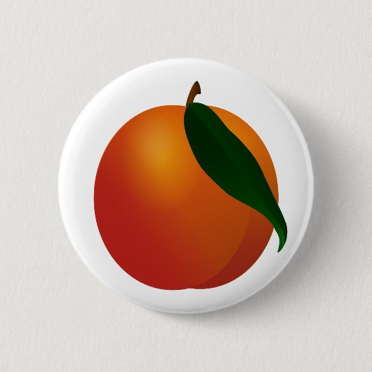 Georgia-Pfirsich/Aprikosen-Frucht-Button Button (Vorderseite)