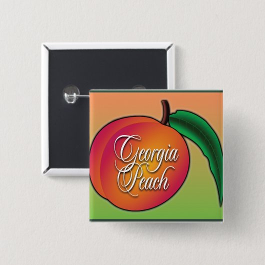 Georgia-Pfirsich Button (Vorne & Hinten)
