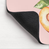 Georgia-Pfirsich-Herz-Frucht Mousepad (Ecke)