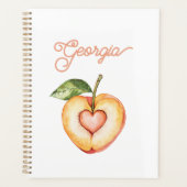 Georgia-Pfirsich-Herz-Frucht Planer (Vorderseite)