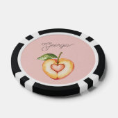 Georgia Pfirsich-Herz-Frucht Pokerchips (Einzeln)