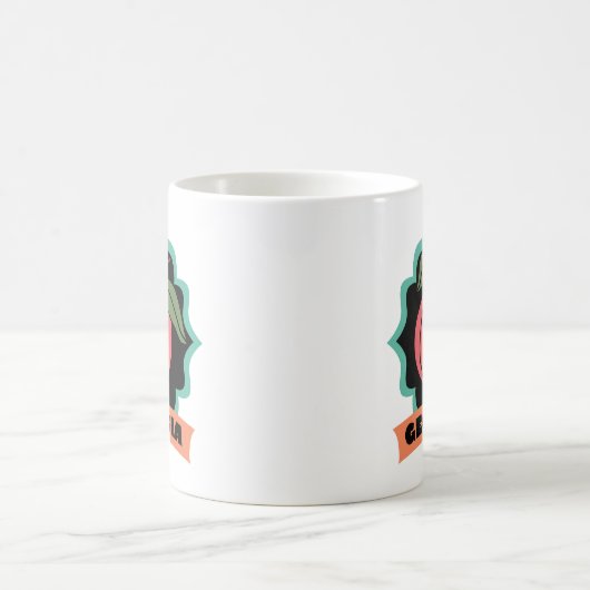 Georgia-Pfirsich-Logo Kaffeetasse (Mittel)