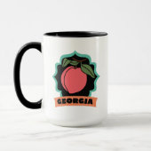 Georgia-Pfirsich-Logo Tasse (Links)