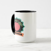 Georgia-Pfirsich-Logo Tasse (Vorderseite Links)