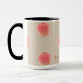 Georgia-Pfirsich-Muster-Tasse Tasse (Links)