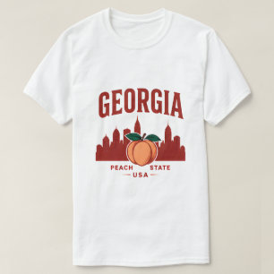 Georgia Pfirsich-Staaten-Abenteuer T-Shirt