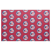 Georgia-Pfirsich-Staats-personalisierte Flagge Stoff (Fat Quarter (45,7 x 55,9 cm))