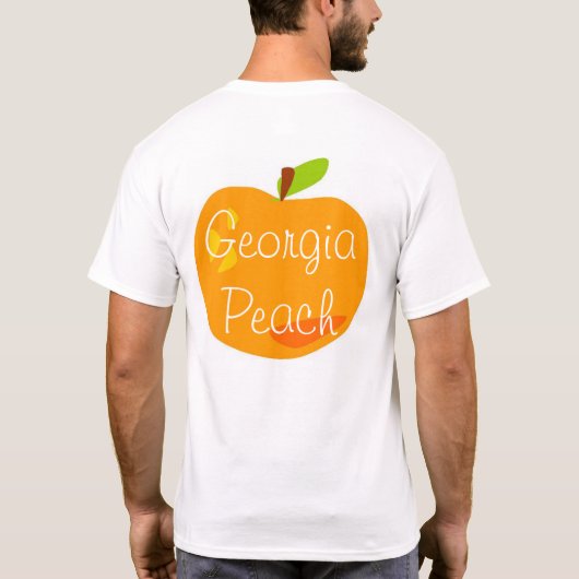 Georgia-Pfirsich T-Shirt (Rückseite)