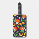 Georgia-Pfirsich-u. der Pfirsich-Blüten-| Gepäckanhänger (Rückseite vertikal)