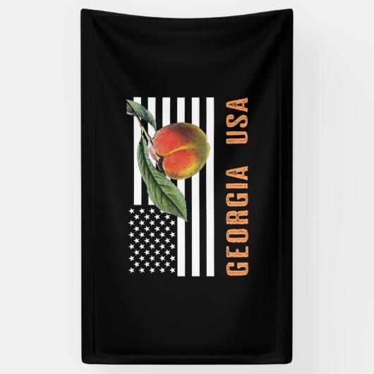 Georgia-Pfirsiche Banner (Vertikal)