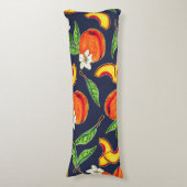 Georgia Pfirsiche & Blüten Seitenschläferkissen (Vorderseite Vertikal)