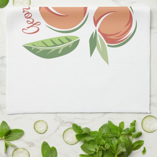 Georgia-Pfirsiche Handtuch (Gefaltet)