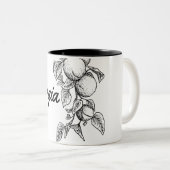 Georgia-Pfirsiche Zweifarbige Tasse (VorderseiteRechts)