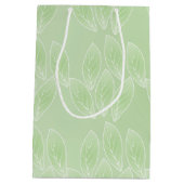 Georgia-Pfirsichfrucht-Kunstentwurf Mittlere Geschenktüte (Rückseite)