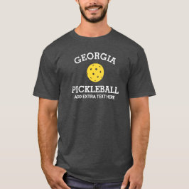 Georgia Pickleball Club Partner Name Custom T-Shirt