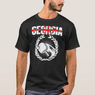 Georgia Ping Pong georgische Tischtennis-Unterstüt T-Shirt