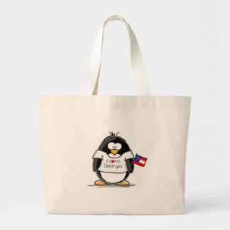 Georgia-Pinguin Jumbo Stoffbeutel
