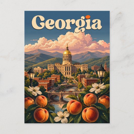 Georgia Postkarte (Vorderseite)
