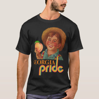 GEORGIA PRIDE PEACH BAUER (Classic Retro) T - Shir T-Shirt