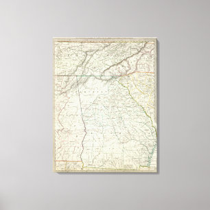Georgia, PTS von NC, Sc, Tenn, Ala, Florida Leinwanddruck