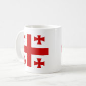 Georgia-Qualitäts-Flagge Kaffeetasse (Vorderseite Links)