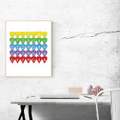 Georgia Rainbow Hearts Poster