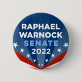Georgia Raphael Warnock für Senat 2022 Button (Vorderseite)