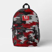 Georgia Red & Black Bulldog Spirit Camo Bedruckter Rucksack (Vorderseite)