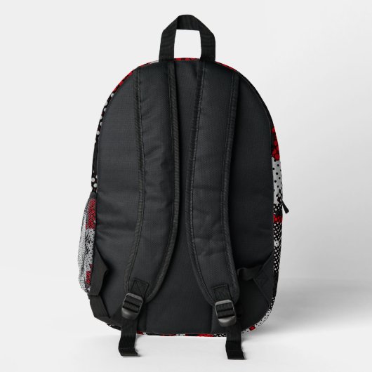 Georgia Red & Black Bulldog Spirit Camo Bedruckter Rucksack (Rückseite)