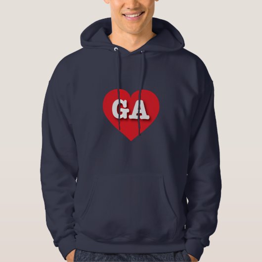 Georgia Red Heart - I Liebe GA Hoodie (Vorderseite)