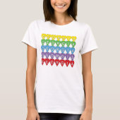 Georgia Regenbogen-Herzen T-Shirt (Vorderseite)