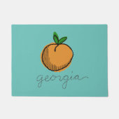 Georgia Retro Peach Fußmatte (Vorderseite)