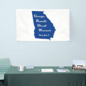 Georgia Runoffs Ossoff Warnock Banner (Messeveranstaltung)