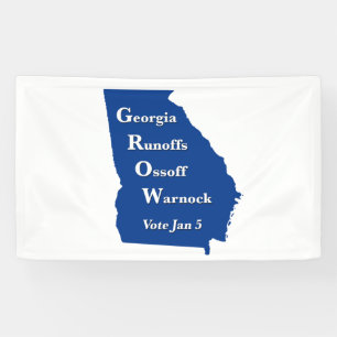 Georgia Runoffs Ossoff Warnock Banner