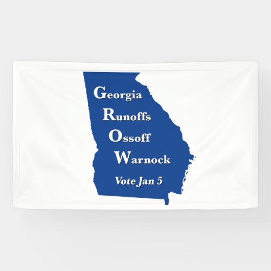 Georgia Runoffs Ossoff Warnock Banner (Horizontal)