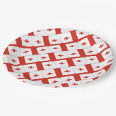 Georgia Sakartvelo Flaggenmuster Pappteller (Schrägansicht)