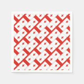 Georgia Sakartvelo Flaggenmuster Serviette (Vorderseite)