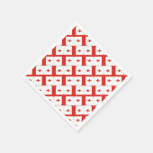 Georgia Sakartvelo Flaggenmuster Serviette (Ecke)