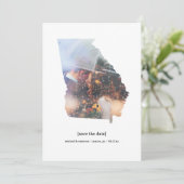 Georgia Save the Date Fotokarte (Stehend Vorderseite)